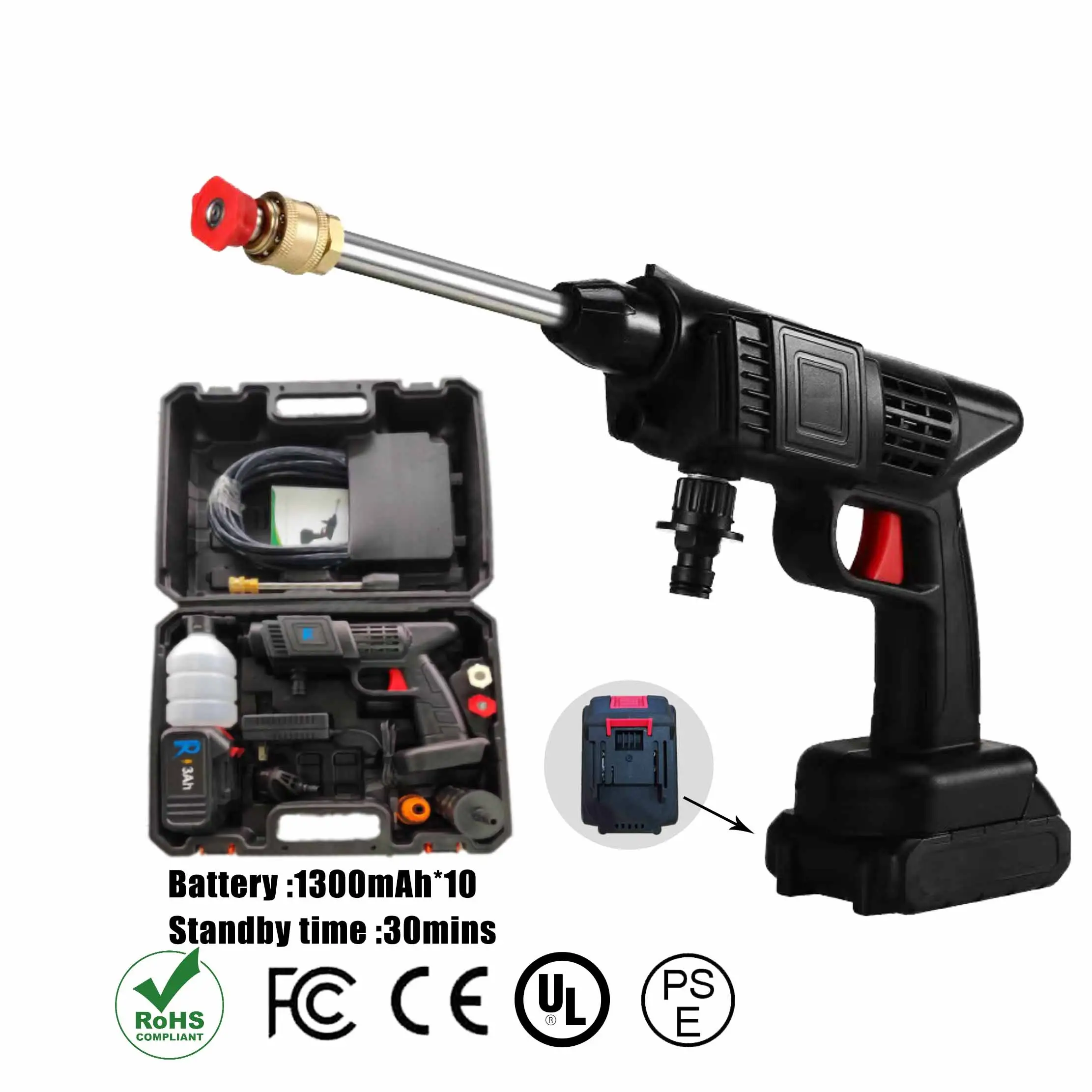 Best Price Cordless Portable High Pressure Electric Car Washer Gun Rechargeable Power Car Wash Machine
