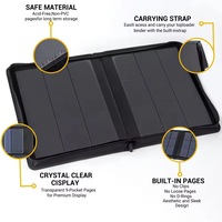 Carpeta Premium Resistente de 9 Bolsillos para 288 Tarjetas Coleccionables, Álbum para Tarjetas Deportivas TCG