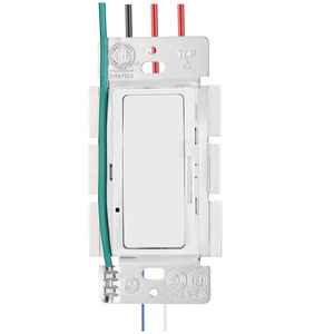 Interruptor de Pared de Plástico de un Solo Polo, 15A 120V IP20, Regulable, Diseño Moderno, Duradero, 100,000 Ciclos - Product Image 6