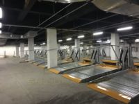 Système de stationnement pour voitures à deux poteaux inclinables, homologué CE, capacité 2000 kg, pour garage à plafond bas