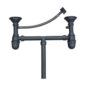 SUS304 Đôi Bát Thép Không Gỉ Bồn Rửa Nhà Bếp Siphon - Product Image 6