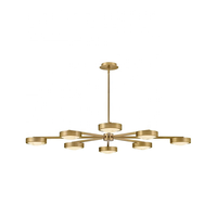 Classique 8 Lumières Salle À Manger Américaine Lampe Villa Designer Industriel Moderne Maison Lustre En Laiton