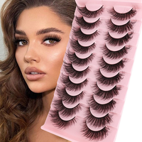 Boîte de cils en vison 3D dramatiques personnalisés VEYES, 25 mm, vente en gros, cils faux en bande complète 3D, style naturel, fournisseurs
