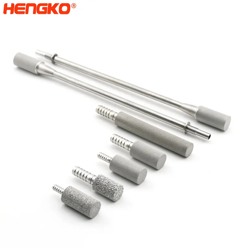 Lõi Lọc Oxy Thiêu Kết NPT 1/4 "Đá Cacbon Hóa Máy Khuếch Tán Bọt Nano Cho Hệ Thống Thủy Canh Và Ao Tưới Tiêu