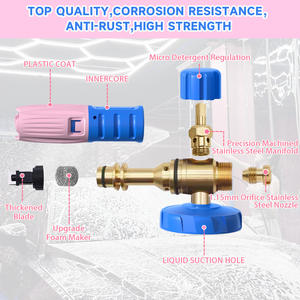 Nueva olla de espuma de lavado de coches de alta presión de 1500W de Amazon, rociador ajustable en forma de abanico de enchufe rápido de plástico transparente 4000psi - Product Image 3