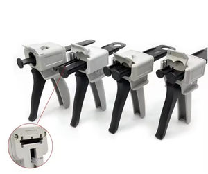 Низкая цена 50 мл 1:1 2:1 10:1 двухкомпонентный ручной силиконовый пистолет для раздачи клея из эпоксидной смолы AB для картриджа для клея AB - Product Image 3