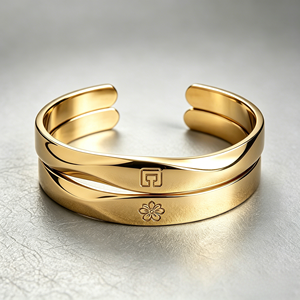 OEM Stainless Steel Custom <b>Engraved</b> Name Bracelet Personalized Quote Cuff <b>Bangle</b> Custom Jewelry - Product Image 4