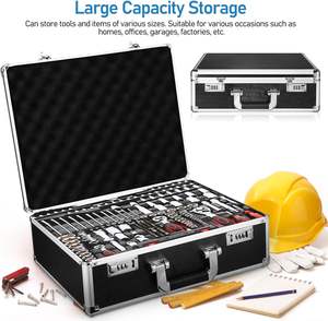 Maletín de Aluminio para Portátil, para Hombre o Mujer, Metálico, con Espuma para Viajeros, Equipaje, Artesanos, Viajes, Dinero en Efectivo - Product Image 2