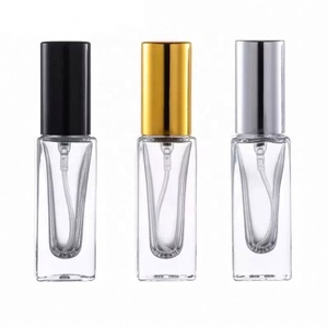 New Luxury 5ml Refillable Mini Transparent <b>Perfume</b> Spray Glass Bottle Portable Spray Bottle With Gold Cap - Product Image 2