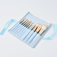 Ensemble de 10 pinceaux à maquillage pour les yeux Blue Bridge modèle 023, cosmétiques, fibres synthétiques super douces, manche en plastique, nouveaux outils de beauté pour la peinture