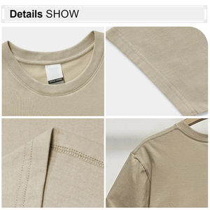 Camisetas para hombre al por mayor de alta calidad 100% algodón 220GSM tallas grandes con impresión personalizada - Product Image 3