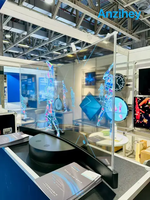 Écran tout-en-un incurvé transparent OLED de 55 pouces de qualité supérieure, 800 58% de transparence, résolution 4K WIFI 2.1, revêtement anti-reflet