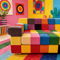 Ensemble de canapés modulaires créatifs modernes avec housses amovibles, couleurs personnalisables pour le salon