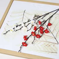 Hochwertige Künstliche Seiden-Pflaumenblüten im Chinesischen Stil, Ländliche Heimdekoration, Hochzeitsblumenarrangement, Foto-Requisite, Grenzüberschreitend