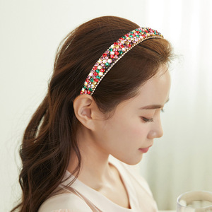 Diadema de Pedrería Hua Liyu, Accesorio para el Cabello Artístico y Retro para Mujer, Hecho a Mano - Product Image 2