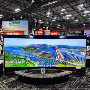 Nhà máy siêu mỏng bezel 55 inch 3.5 mét <span class=keywords><strong>LCD</strong></span> video tường Máy nghe nhạc quảng cáo bảng điều chỉnh với áp phích kỹ thuật số và SDK cho phòng triển lãm - Product Image 1