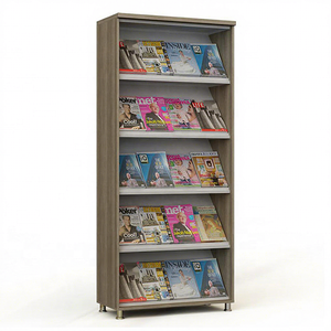 College Library Reading Hall <b>Display</b> Library Bookcase Double Side Library Furniture Steel Bookshelf School <b>Book</b> Rack - Product Image 5