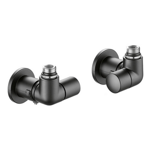 Valvola Termostatica Double Square Lockshift Nera Versione Sinistra 1/2 Pollice 23 P 1.5 Nera - Product Image 1