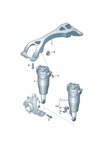 MYGT Vente Directe d'Usine Meilleur Prix 7L6616019 Amortisseur Pneumatique Automobile Haute Qualité Neuf Volkswagen Touareg - Product Image 6