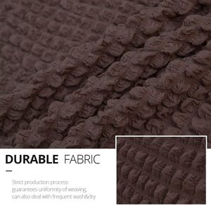 Wholesale Custom Color Modern Style <b>Sofa</b> Slipcover Elastic <b>Stretch</b> Fabric 94% Polyester 6% Spandex Solid Pattern Skirt Included - Product Image 4