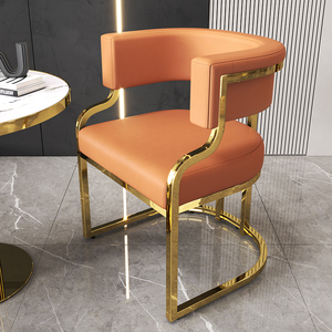 Silla de Comedor de Lujo, Silla de Sofá Mahjong para Oficina de Ventas de Hotel, Salón de Belleza, Silla de Maquillaje para Clientes de Salón de Uñas - Product Image 2