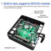 Nieuwe Chrome OS/Linux 4 LAN 6 USB RS232 Intel N100 NVMe DDR4 Aluminium Legering Fanloze Laag-Energieverbruik Compacte Ingebedde Industriële Mini PC