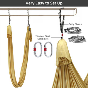 <span class=keywords><strong>Hamac</strong></span> <span class=keywords><strong>de</strong></span> <span class=keywords><strong>yoga</strong></span> aérien en nylon extensible <span class=keywords><strong>de</strong></span> 6 m, balançoire <span class=keywords><strong>de</strong></span> <span class=keywords><strong>yoga</strong></span> volante pour la remise en forme en intérieur - Product Image 4