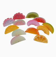 Fruit gesneden harscharms drakenvrucht perzik guave voedsel speelgoed bureaudecoratie DIY sleutelhanger koelkastmagneet