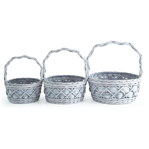 High Quality Customized Wicker Storage Fruit Gift <strong>Basket</strong> <strong>Flower</strong> Gift Wicker <strong>Basket</strong> with Hand - Product Image 2