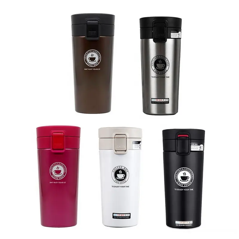 380ml Portable Travel Coffee Mug Vacuum Flask Thermo Water Bottle Thermocup Stainless Steel Thermos Tumbler Cup