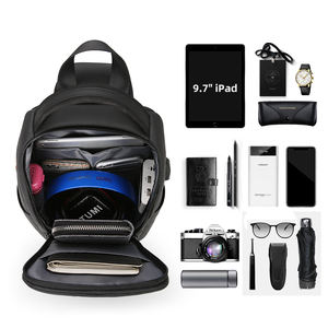 Bolso de hombro tipo bandolera informal de alta calidad, bolso de pecho con puerto de carga USB, Salida para auriculares - Product Image 4