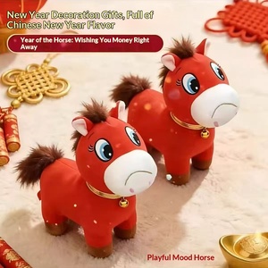 Caballo de Peluche de Ganchillo Llorón, Relleno de Algodón PP, 11-30CM, Regalo Unisex para Adolescentes del Año del Caballo - Product Image 2