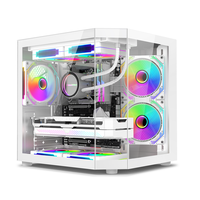 Boîtier en verre Micro ATX personnalisé pour PC de jeu Étuis pour ordinateur de joueur Tour médiane Boîtier pour ordinateur de jeu USB3.0