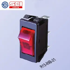 R13-32.89 4/6 Pin Rocker Switch ON-OFF-ON 2/3 Position Rocker Switch Boat/Coffee Maker/Soy Milk Maker Hull Switch CQC