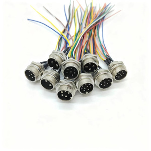 GX16 2-10-poliger Luftfahrtstecker, männlich/weiblich, Frontmontage, Metallbuchse, Lötanschluss, elektronischer Kabelbaum - Product Image 2