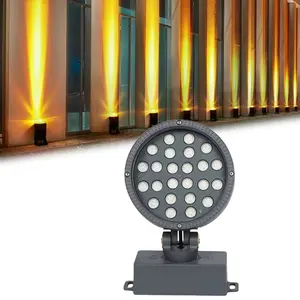 25W COB Round warm white Project LED Flood Light outdoor IP65 Waterproof LED Wall Washer Spotlight for Building Lighting