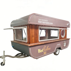 2026 Vintage Food <b>Trailer</b> Mobile Coffee Bar Truck Retro Street Food Cart For Sale - Product Image 1