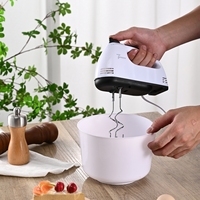 Batidor de huevos eléctrico portátil de 7 velocidades, Mini batidora de pie, batidora de masa comercial para pastel, harina de leche, herramienta de cocina de mano