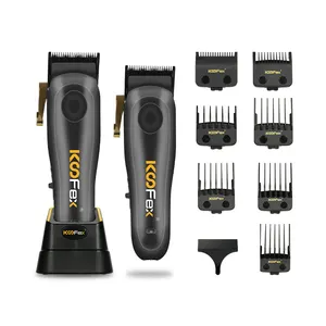 2024 KooFex Pro Motor sin escobillas Barber Machine 3300 mAh Batería DLC Blade BLDC Barber Clipper