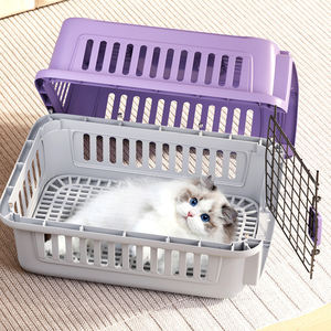 Usine Hot Sellers PET Cage en plastique Chien Transporteur Voyage Chat Chariot Cage Extérieure Pet Boîte à Air - Product Image 5