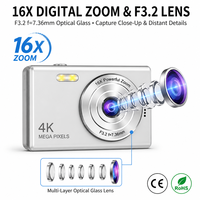 Kamera Vlogging Digital Murah Q12 CCD Layar IPS 2.4 Inci 1080P Zoom 16X Tahan Air Baterai Isi Ulang 96MP Autofokus untuk Anak Laki-laki