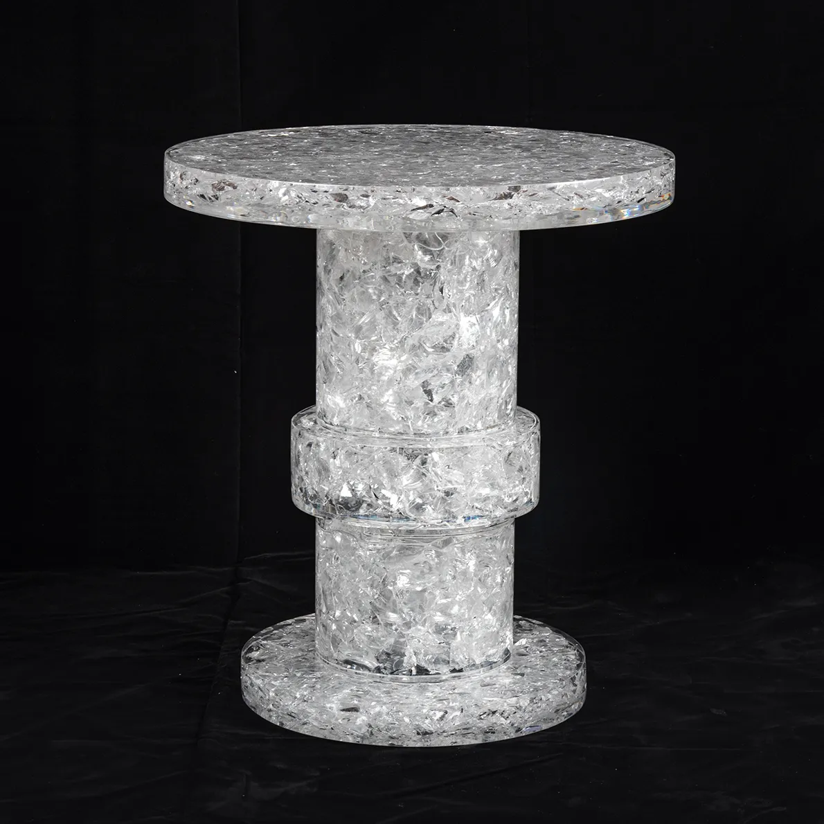 Rohe Kante Stein geteilte Seiten Kalkstein Tisch hand gefertigte nordische Seite Ende Set modernen Marmor Couch tisch
