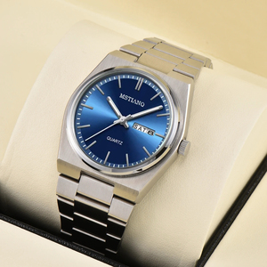 Orologio <span class=keywords><strong>da</strong></span> <span class=keywords><strong>Uomo</strong></span> Elegante Ultra-sottile con Design in Pietra Preziosa MSTIANQ Nuovo Orologio al Quarzo Luminoso alla Moda - Product Image 1