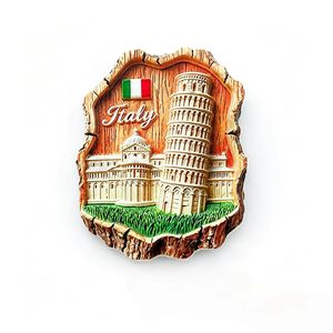 Aimant de réfrigérateur en résine style méditerranéen, <span class=keywords><strong>olivier</strong></span>, paysage de Sienne, Italie, souvenirs touristiques, aimant personnalisé - Product Image 3