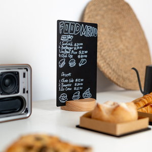 Pizarra pequeña, tablero de exhibición de publicidad escrito a mano vertical, estante, lista de precios de escritorio, cafetería, puesto de catering, señalización - Product Image 2