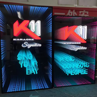 Miroir magique abyssal multicouche personnalisable résistant à l'eau de LED pour le magasin d'intérieur de KTV de bureau extérieur