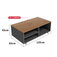 Canapé de Bureau Moderne pour Réception d'Affaires et Réunions, Combinaison Fauteuil et Table Basse de Bureau