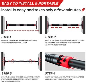 Cửa phòng tập thể dục huấn luyện viên <span class=keywords><strong>pullup</strong></span> Chin up thanh cho nhà, đa chức năng di động <span class=keywords><strong>Dip</strong></span> Thanh tập thể dục không có ốc vít - Product Image 2