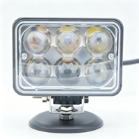 Nouvelle lampe de travail LED 4,3 pouces 18W avec lentille 4D, étanche IP68, 12-48V, 1200lm, 6000K, en aluminium moulé sous pression, pour conduite auxiliaire tout-terrain