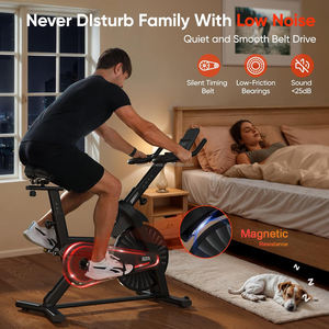 Equipo aeróbico de uso doméstico para ejercicios, <span class=keywords><strong>bicicleta</strong></span> de spinning magnética con soporte para iPad y <span class=keywords><strong>Bluetooth</strong></span> - Product Image 5
